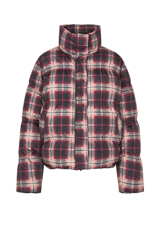 Cras - Valencia Puffer Jacket C387 - Bordeaux Check Jakker 