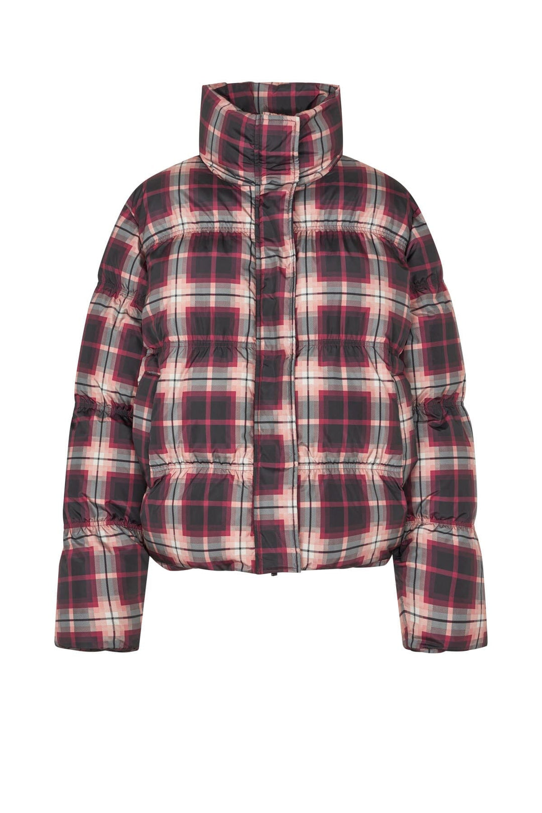 Cras - Valencia Puffer Jacket C387 - Bordeaux Check Jakker 