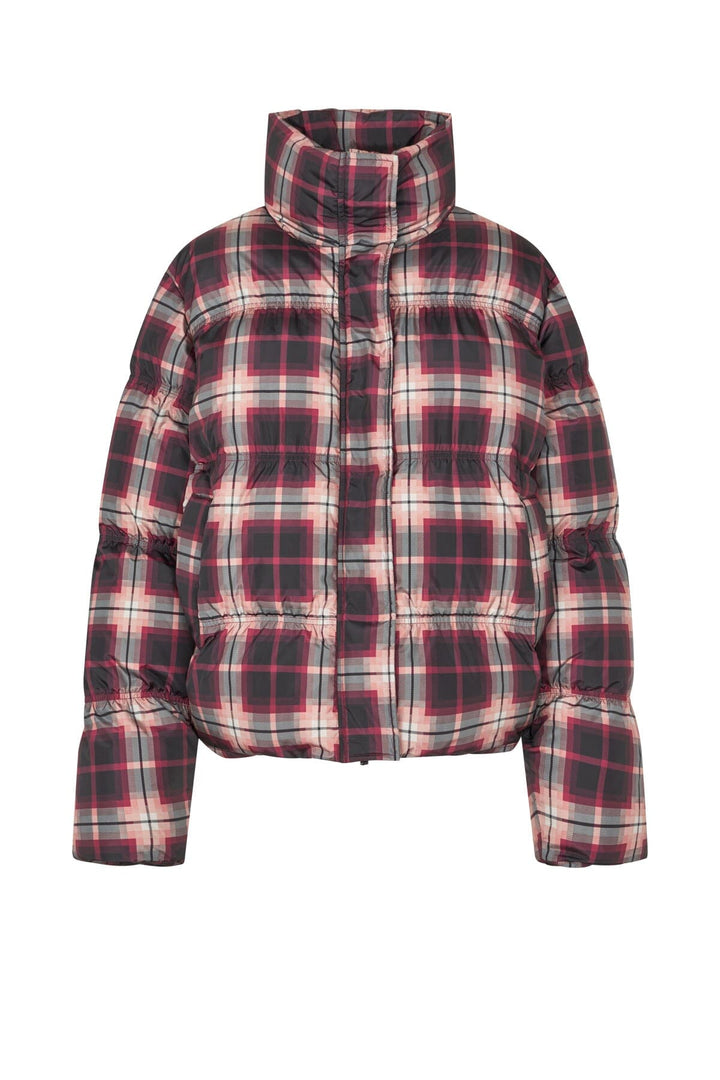 Cras - Valencia Puffer Jacket C387 - Bordeaux Check Jakker 