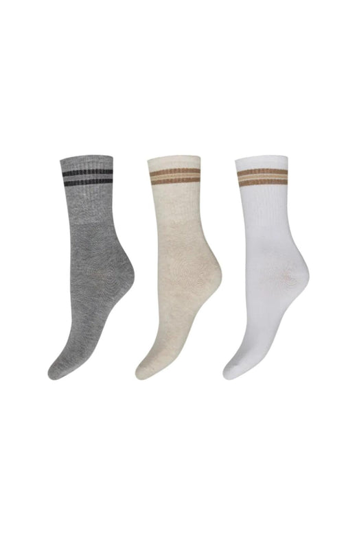 Decoy - 3-Pack Ankle Sock Bamboo 21345-7502 - 10092 - Multifarvet Strømper 
