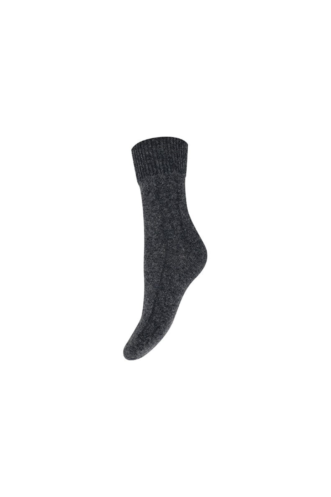 Decoy - Cosy Ankle Sock 37320-75 - 1130 - Mørk Grå Melange Strømper 