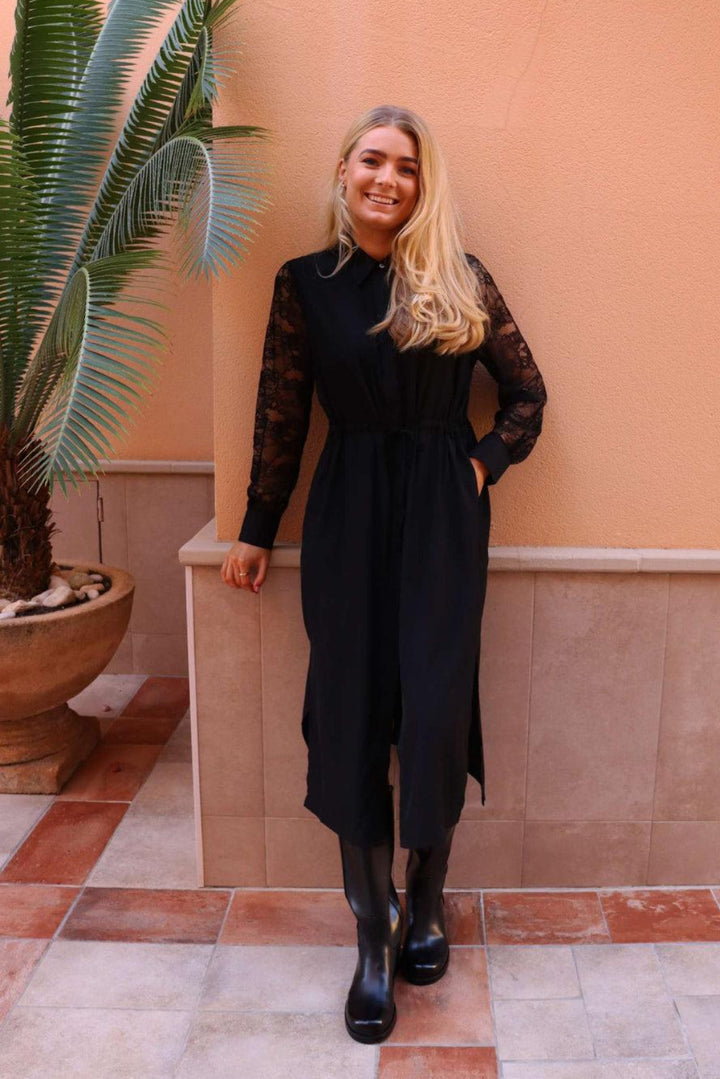 Liberte - Letty-Ls-Long-Shirt 22311 - Black