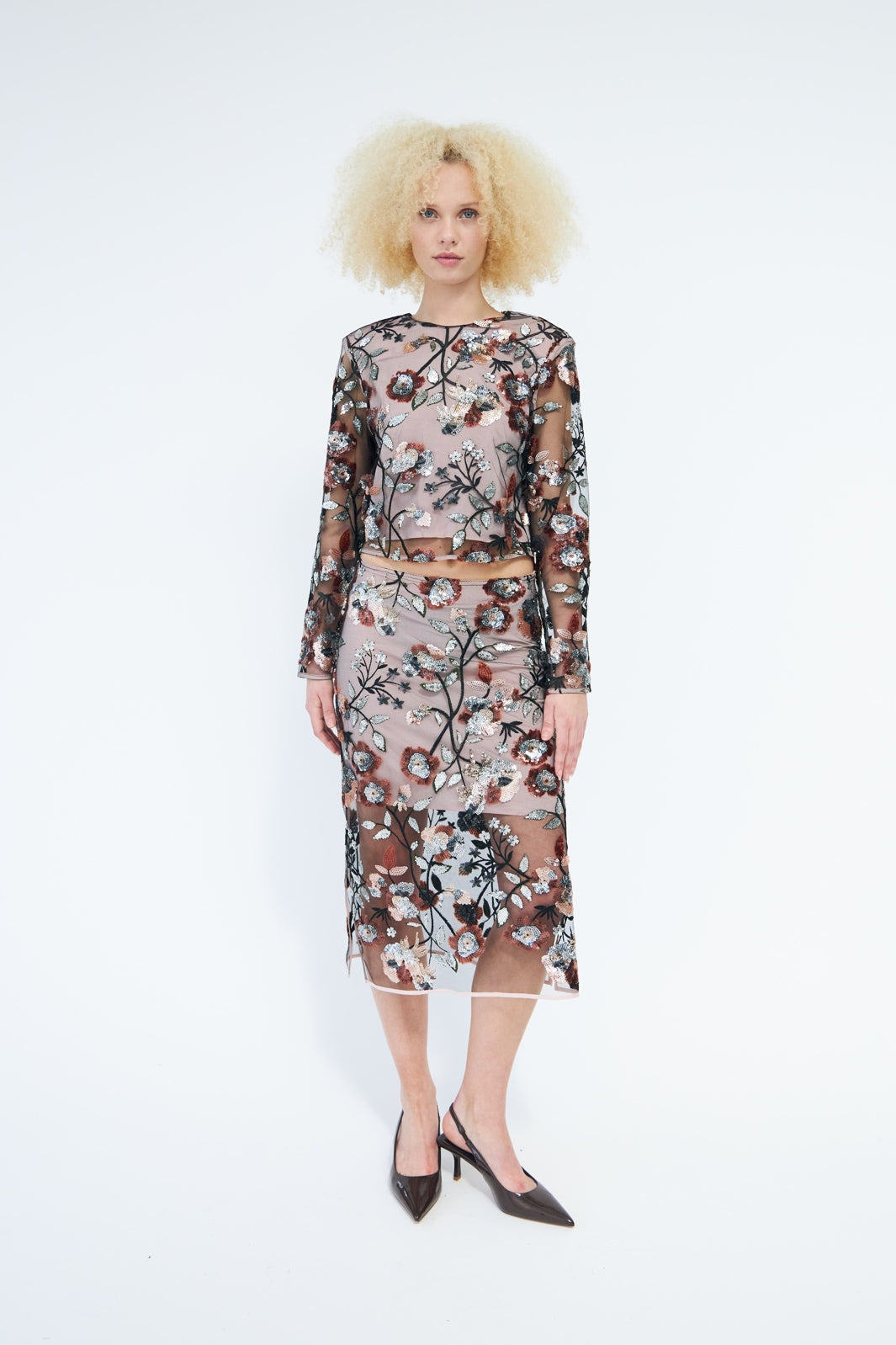 Cras - Queen Skirt C486 - Rose Sequin