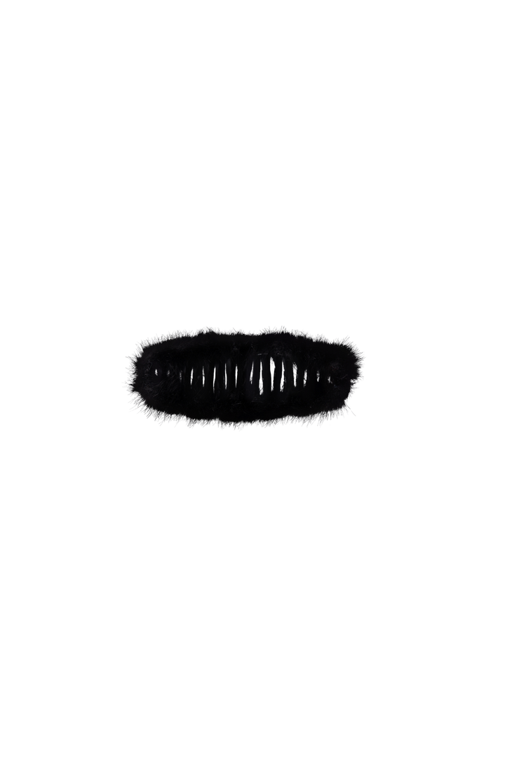 Black Colour - Bcfurry Hair Claw 6078 - Black