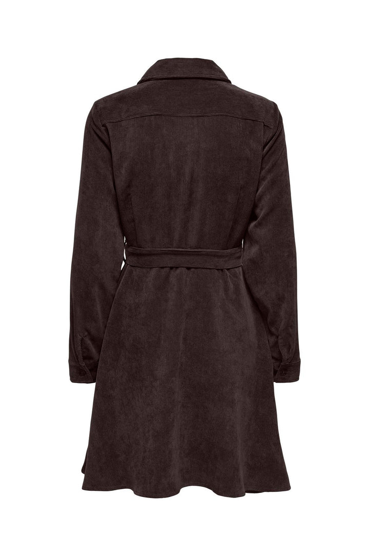 JDY - Jdyulla Ohio L/S Dress Dia - 5143844 Chocolate Torte