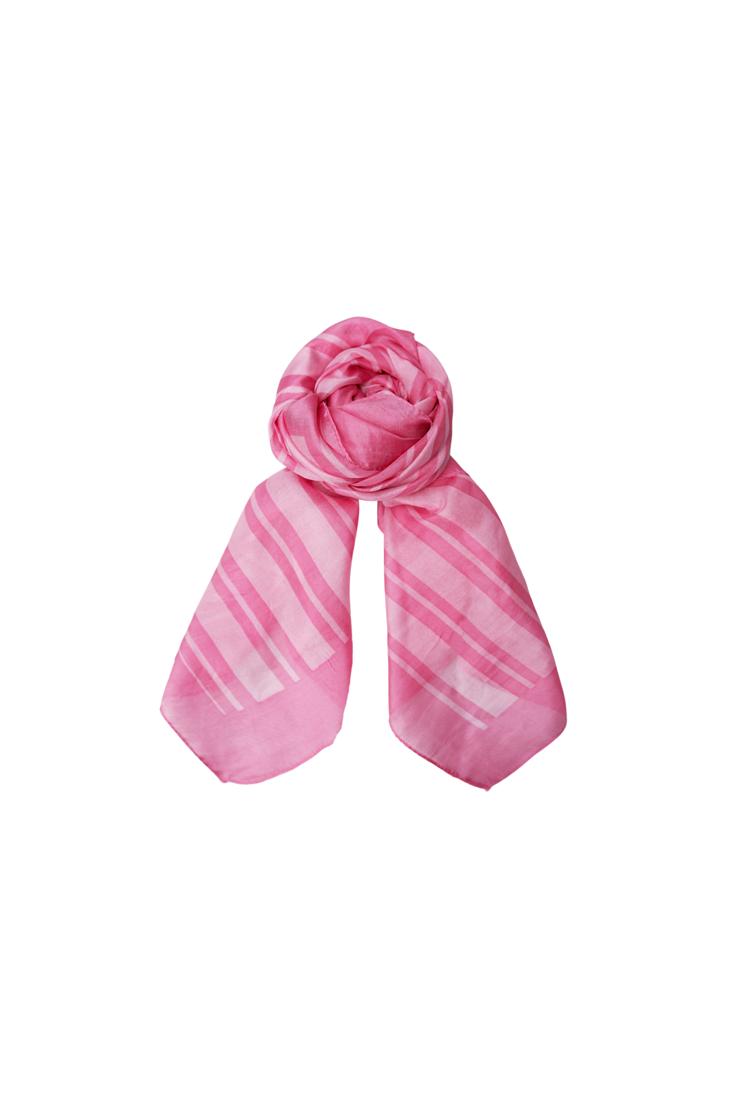 Black Colour - Bckaisa Silk Scarf 208429 - Rose
