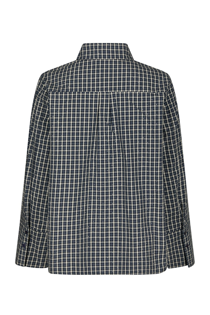 Neo Noir - Drew Check Bedaz Shirt 170198 - 534 - Dark Blue