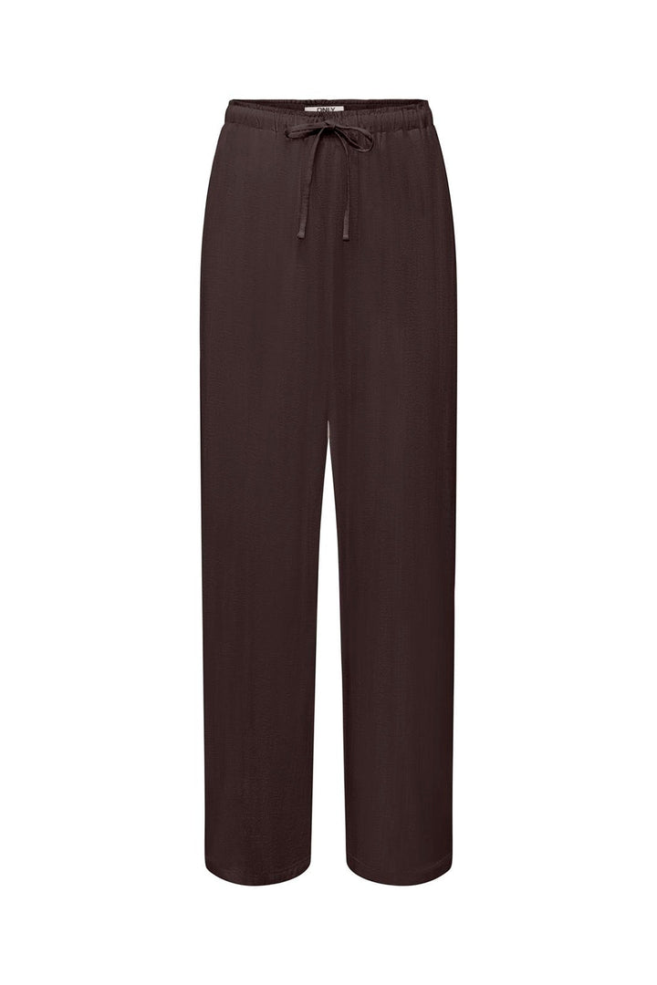 Only - Onlsiesta Pull-Up Linen Bl - 5085636 Black Coffee