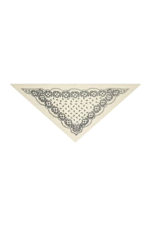 Neo Noir - Ariya Paisley Knit Scarf 171220 - 121 - Off White