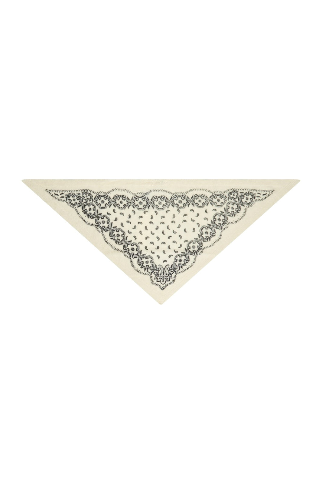 Neo Noir - Ariya Paisley Knit Scarf 171220 - 121 - Off White