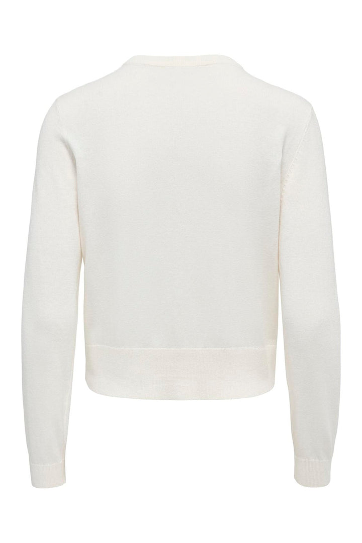 JDY - Jdybodil L/S Pearl Button Cardigan Knt - 5104876 Egret Melange