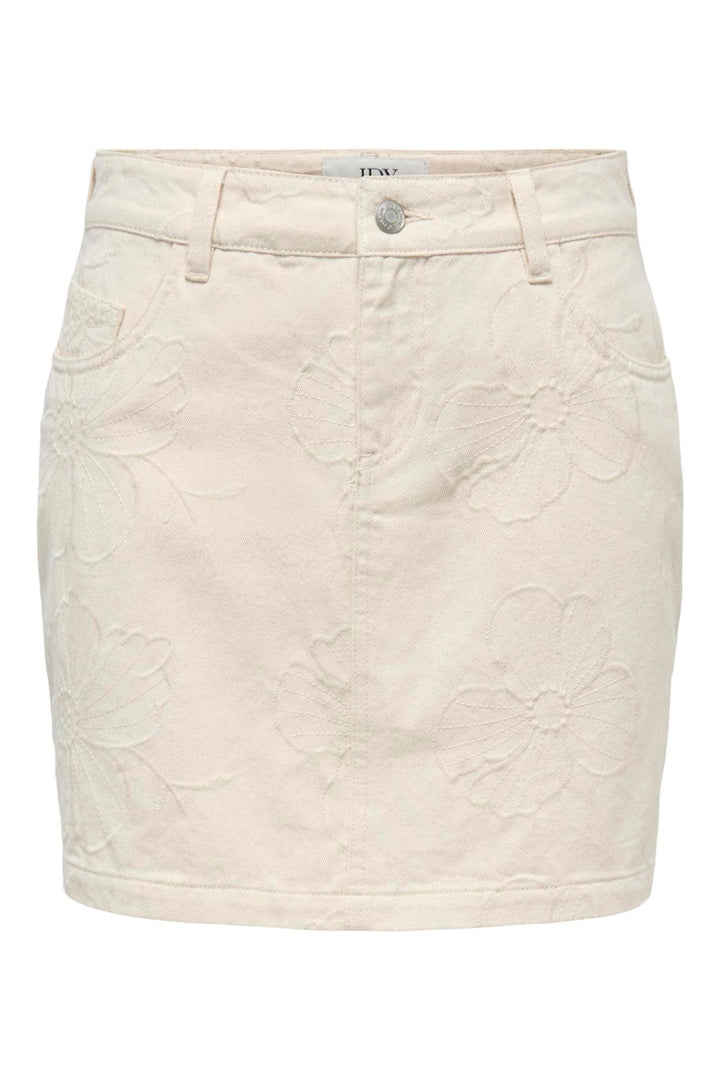 JDY - Jdyhavanna Emb Skirt - 5140649 Ecru