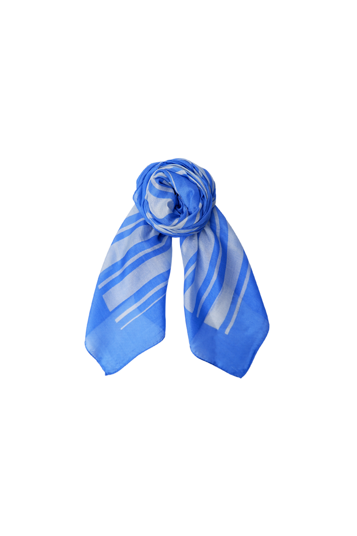 Black Colour - Bckaisa Silk Scarf 208429 - Blue