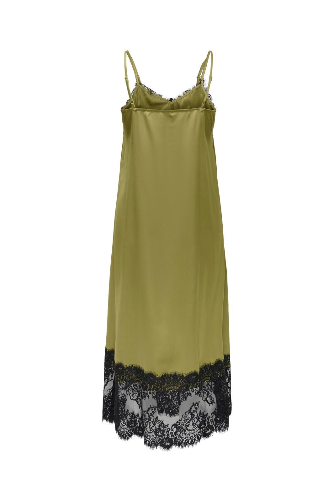 JDY - Jdyalana S/L Lace Midi Dress - 5097061 Gothic Olive Black Lace