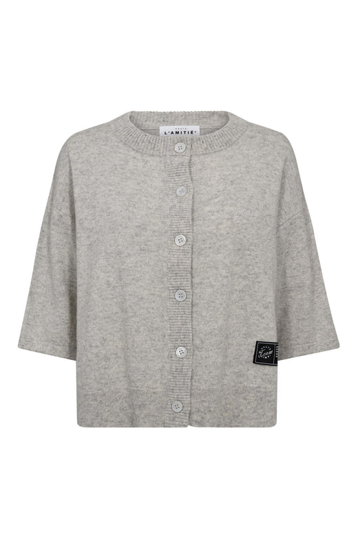 Haute L'Amitié - Cash Ss Cardigan HL10220 - Pearl Melange
