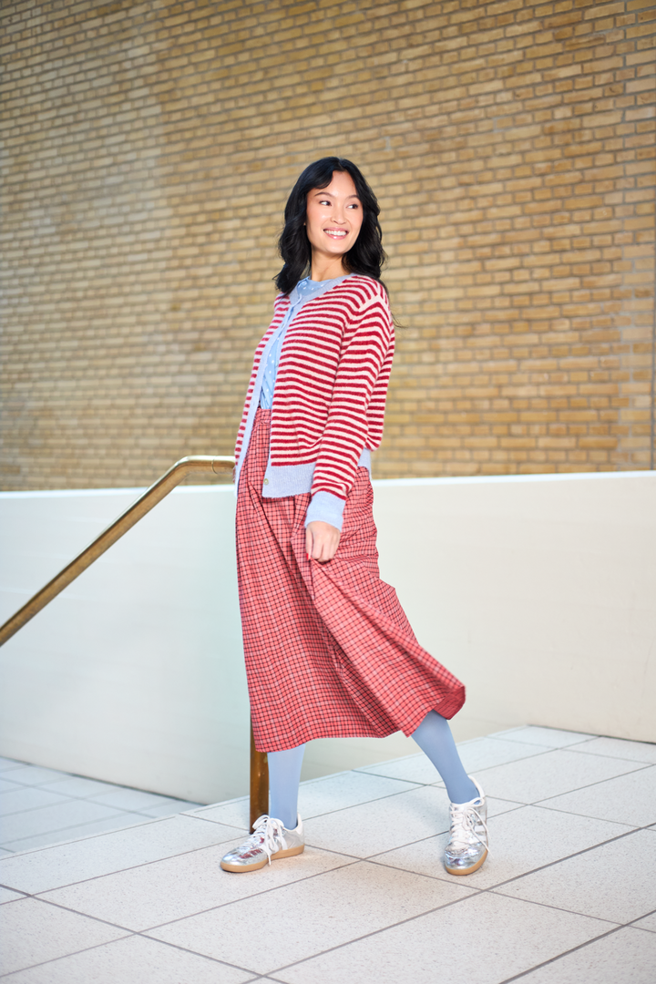 Black Colour - Bcabbie Skirt 40728 - Red Check