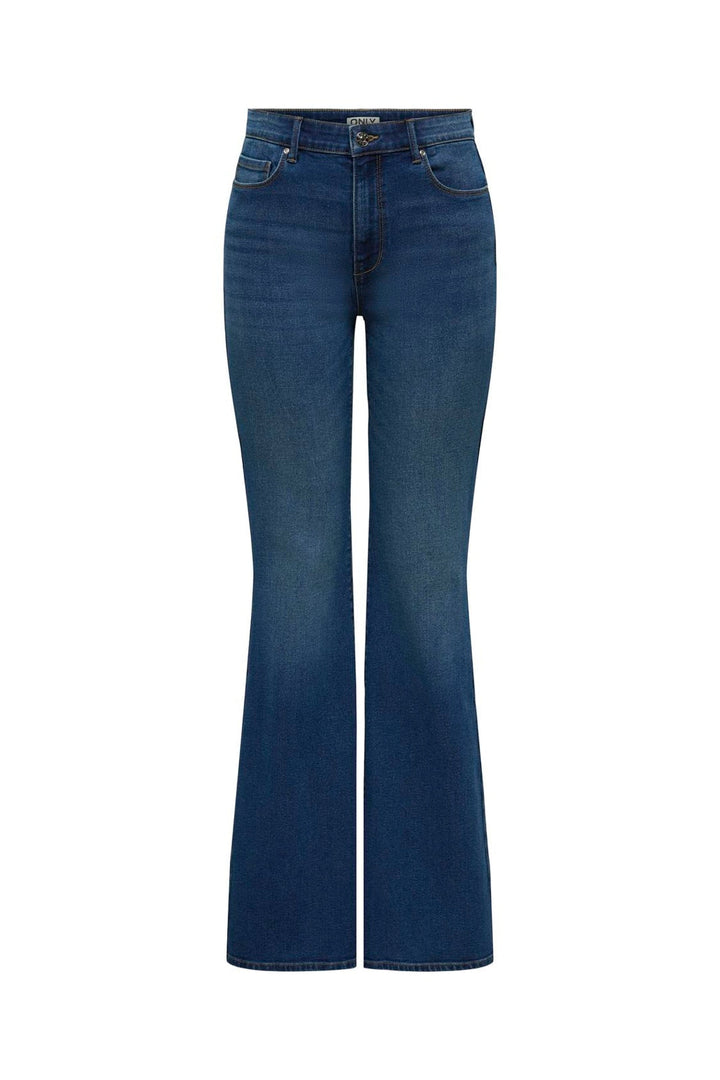 Only - Onllana Retro Flared Box - 4893231 Medium Blue Denim