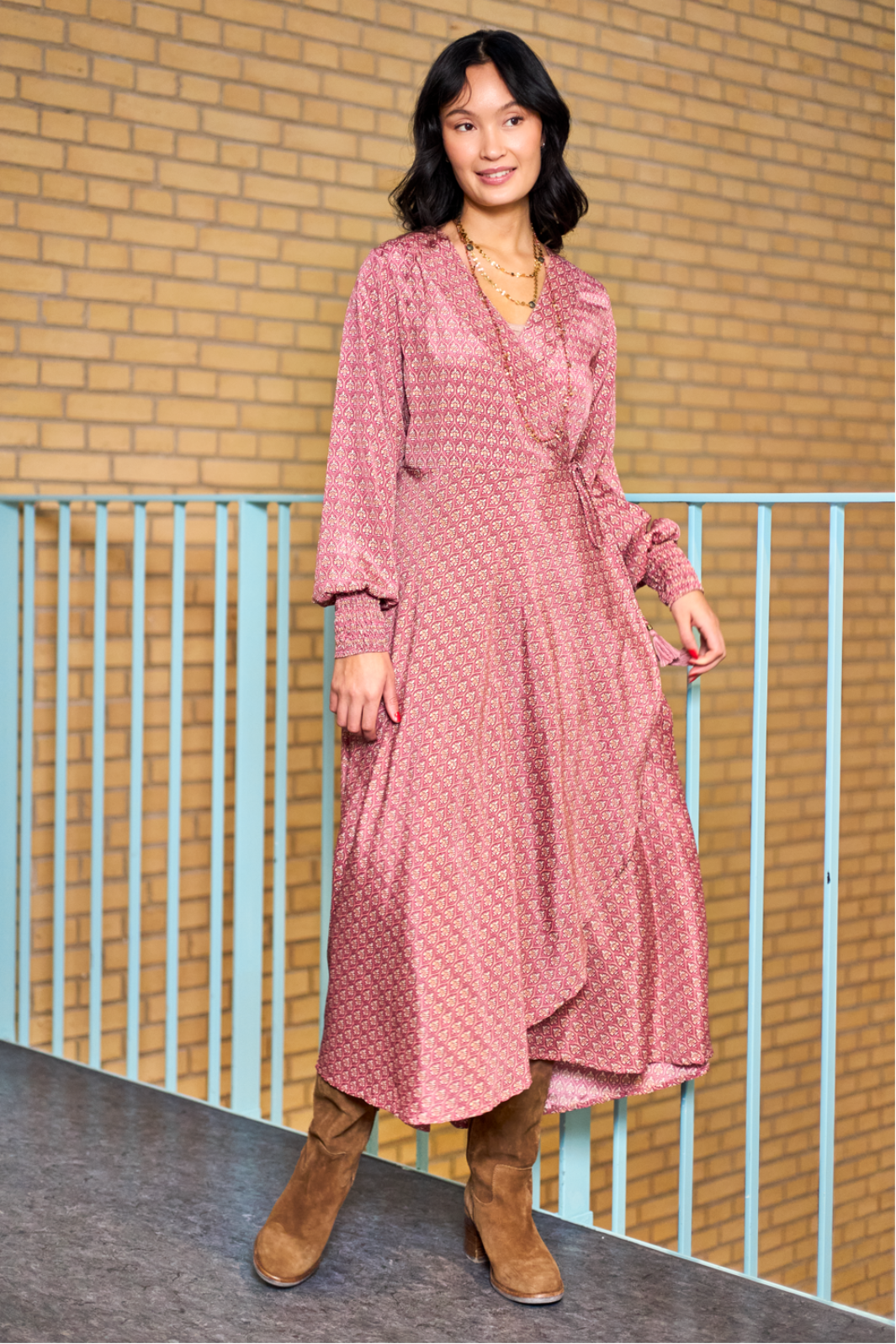 Black Colour - Bcluna Wrap Dress 39212 - Indie Berry