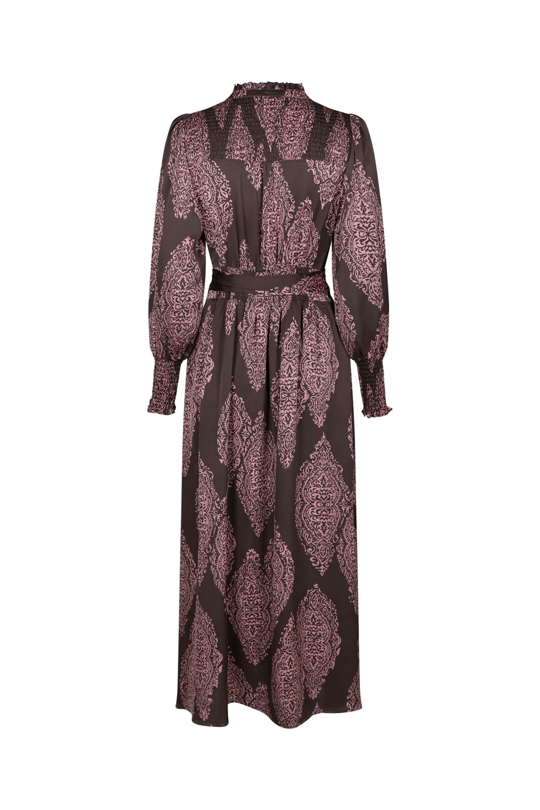 Neo Noir - Novalee Paisley Drop Dress 164473 - 486 - Dark Brown/Evening Rose
