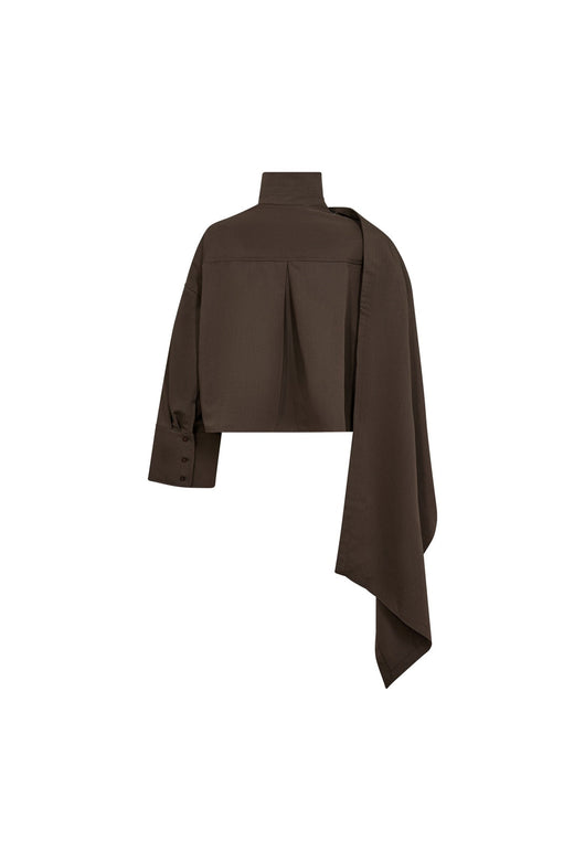 Co´Couture - Melvacc Cape Shirt 500838 - 20002 - Brown