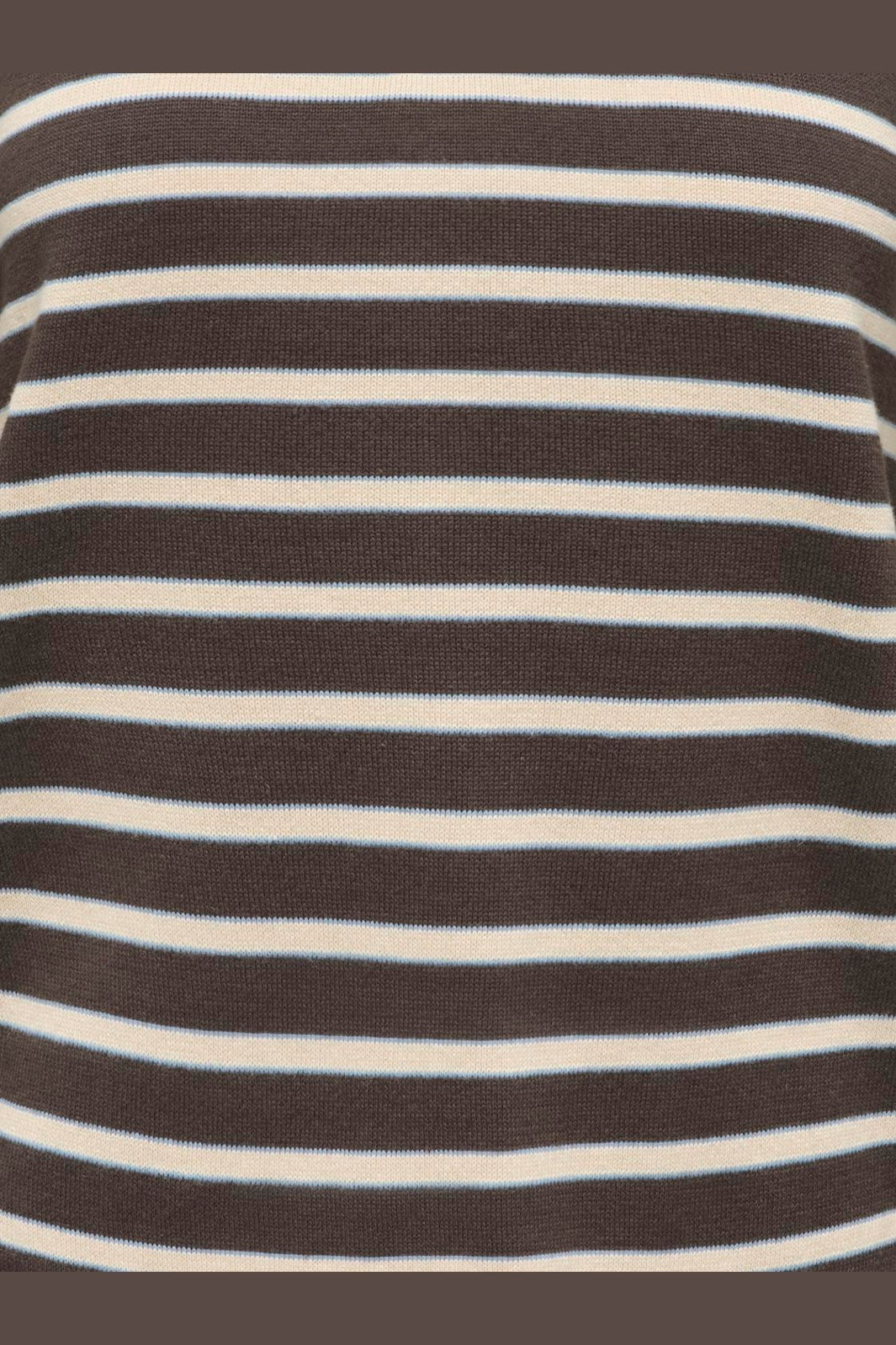 JDY - Jdyina L/S Polo Pullover Knt - 5094718 Mulch Sandshell / Windward Blue
