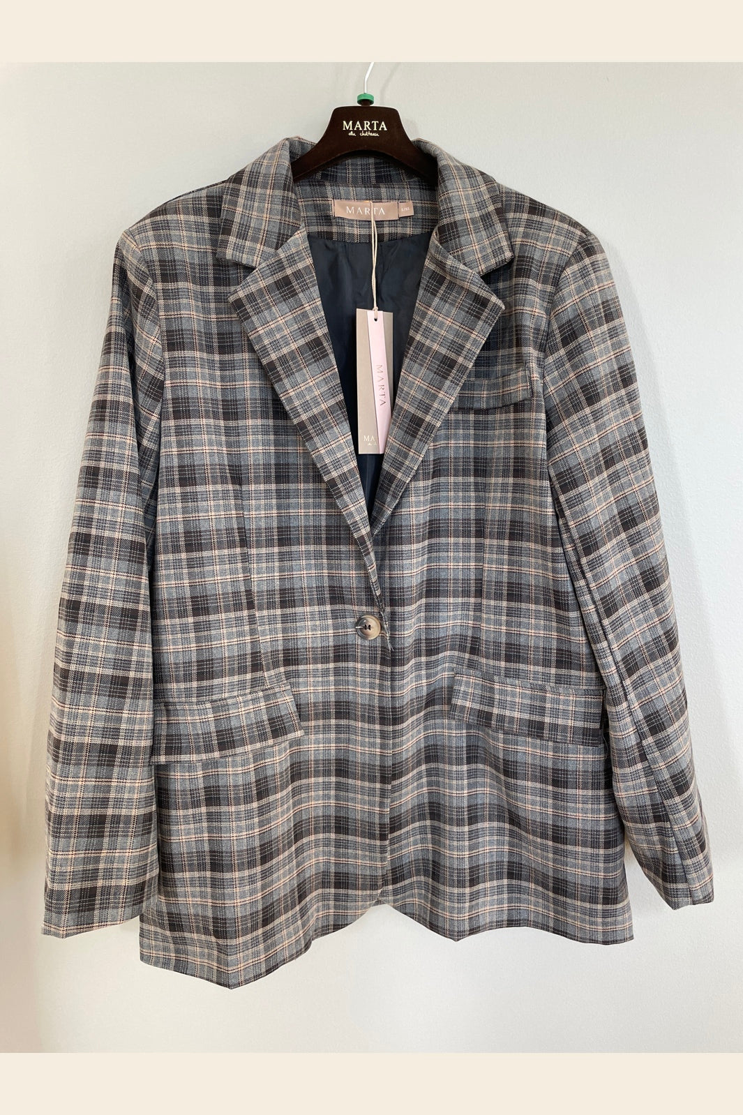 Marta Du Chateau - Mdccharm Blazer 15502 - Grey