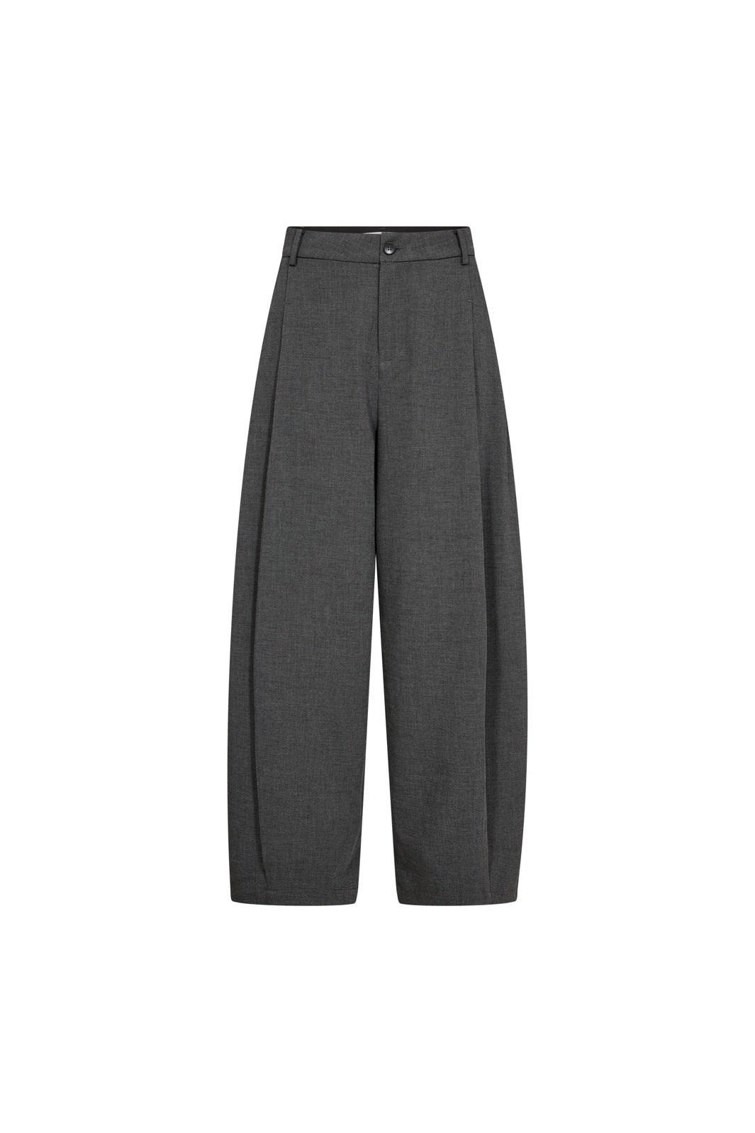 Co´Couture - Priscillacc Pleat Barrel Pant 500824 - 65003 - Mid Grey