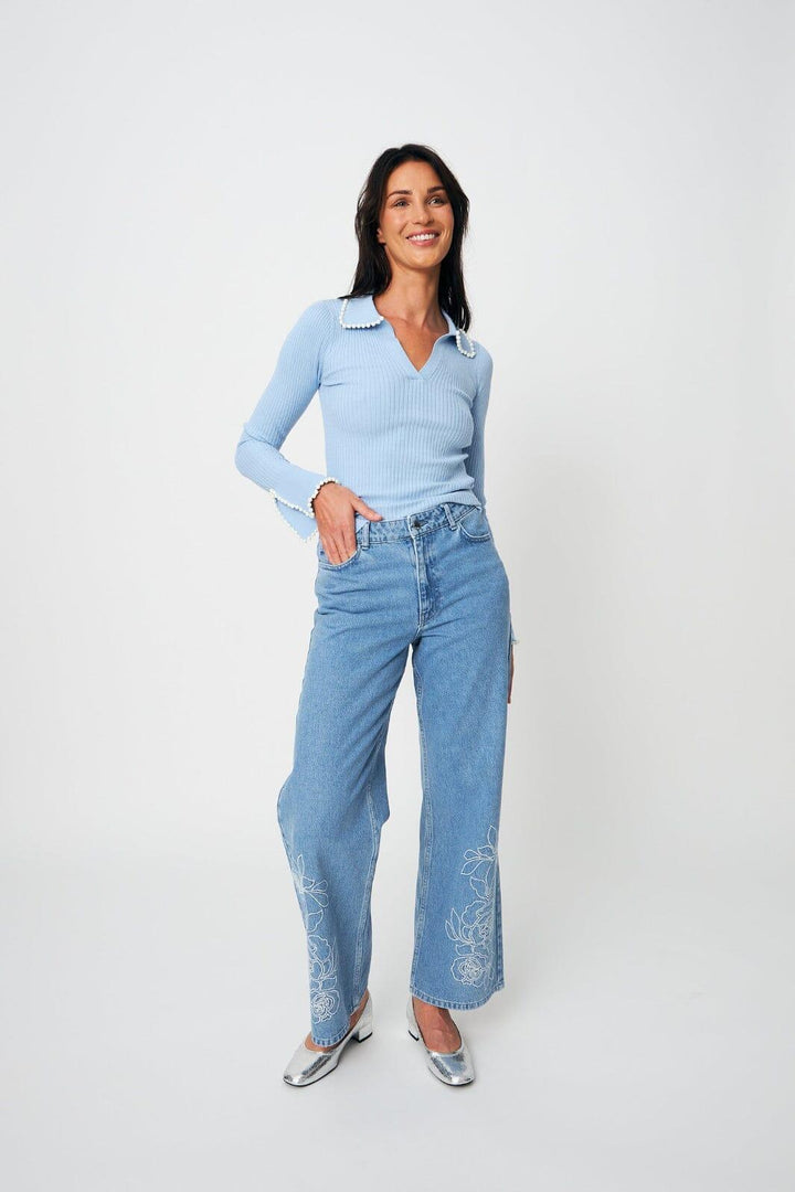 Cras - Zandra Jeans C655 - 7035 - 7035 Medium Blue Bukser 