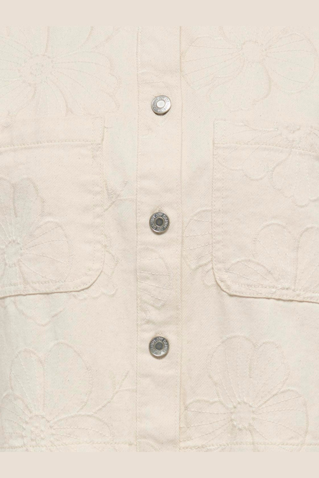 JDY - Jdyhavanna S/S Emb Shirt - 5140640 Ecru Embroidery