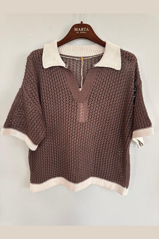 Marta Du Chateau - Mdcnayeli Knit 65032 - Caffe/Corda