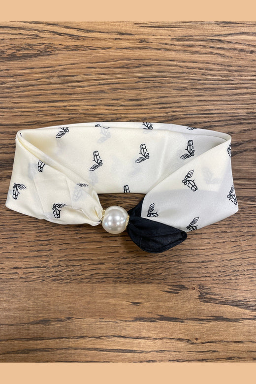 Marta Du Chateau - Mdckalya Scarf DA-Scarf - White/Black31394
