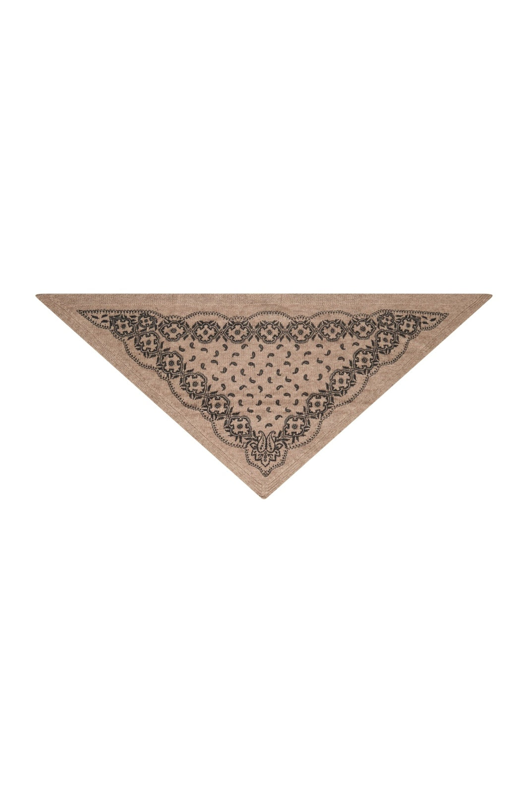 Neo Noir - Ariya Paisley Knit Scarf 171220 - 976 - Beige Melange