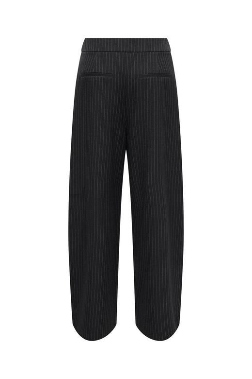Only - Onlpinya Pleat Barrel Pant Tlr - 5205663 Black Cloud Dancer Pinstripes