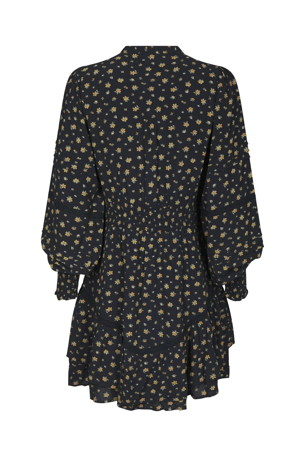 Neo Noir - Roberta Small Flower Dress 170527 - 100 - Black