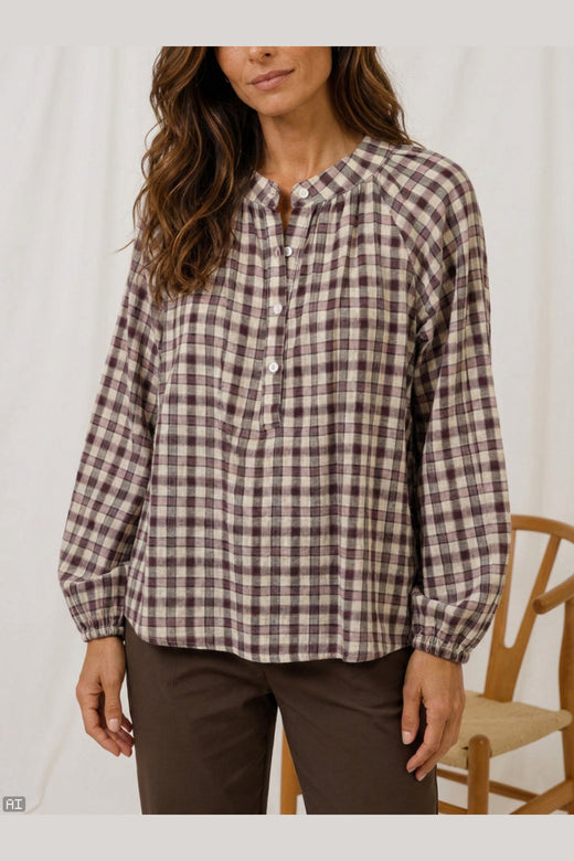 Marta Du Chateau - Mdczephyr Blouse 8787 - Bordeaux5