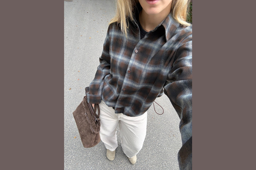 Noella - N-Nila Shirt 18150001 - 528 - Danne Brown Blue Check