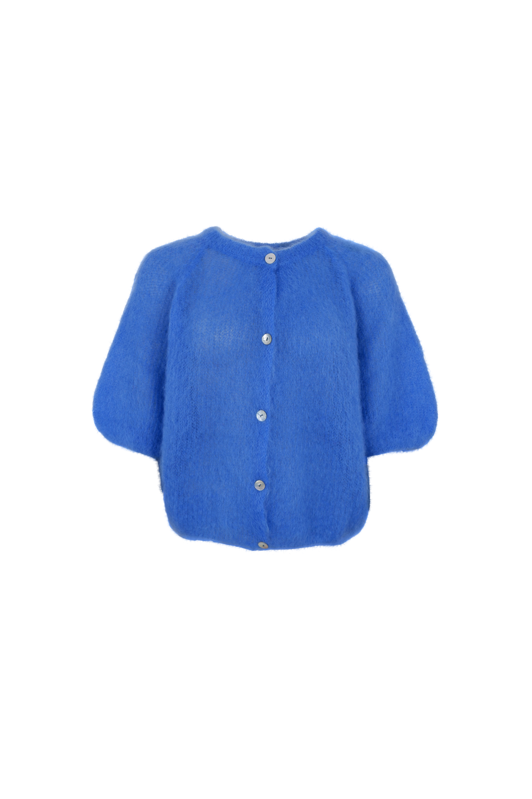 Black Colour - Bcbjoerk Patent Knit Cardigan 1251 - Sky Blue