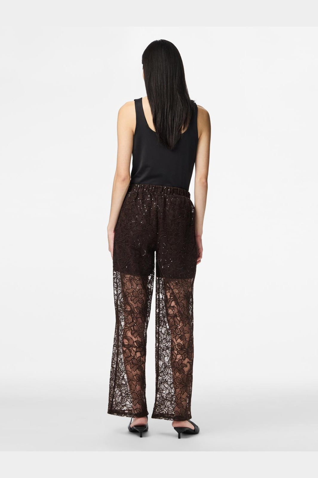 Pieces - Pclouise Straight Pants - 5050000 Delicioso Tone In Tone Sequence