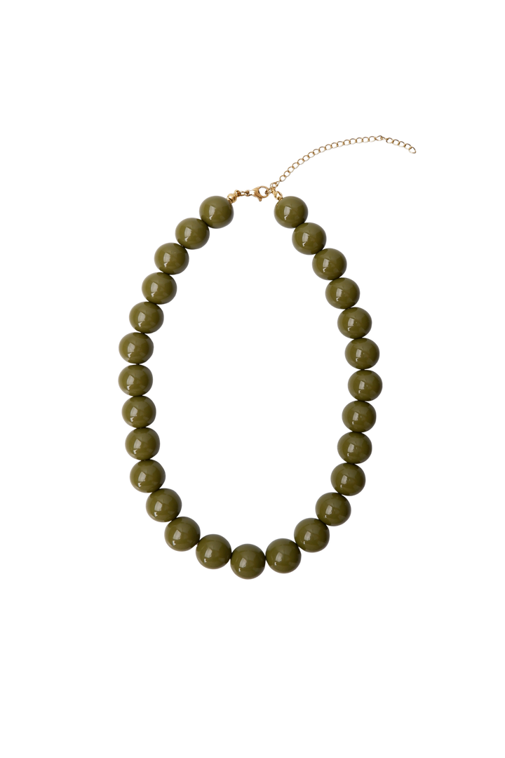 Black Colour - Bcholly Double Necklace 4562 - Army
