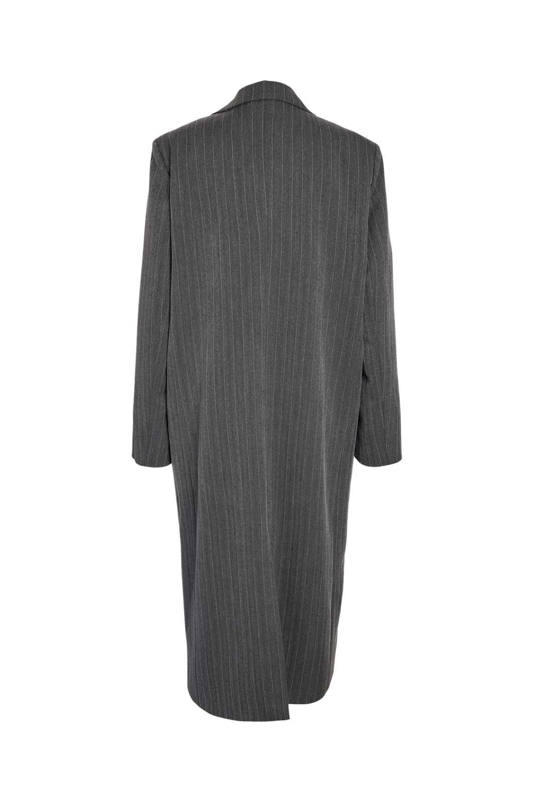 Noisy May - Nmcelia L/S Long Oversize Blazer Tnt/20 - 5213553 Charcoal Gray Pinstripe