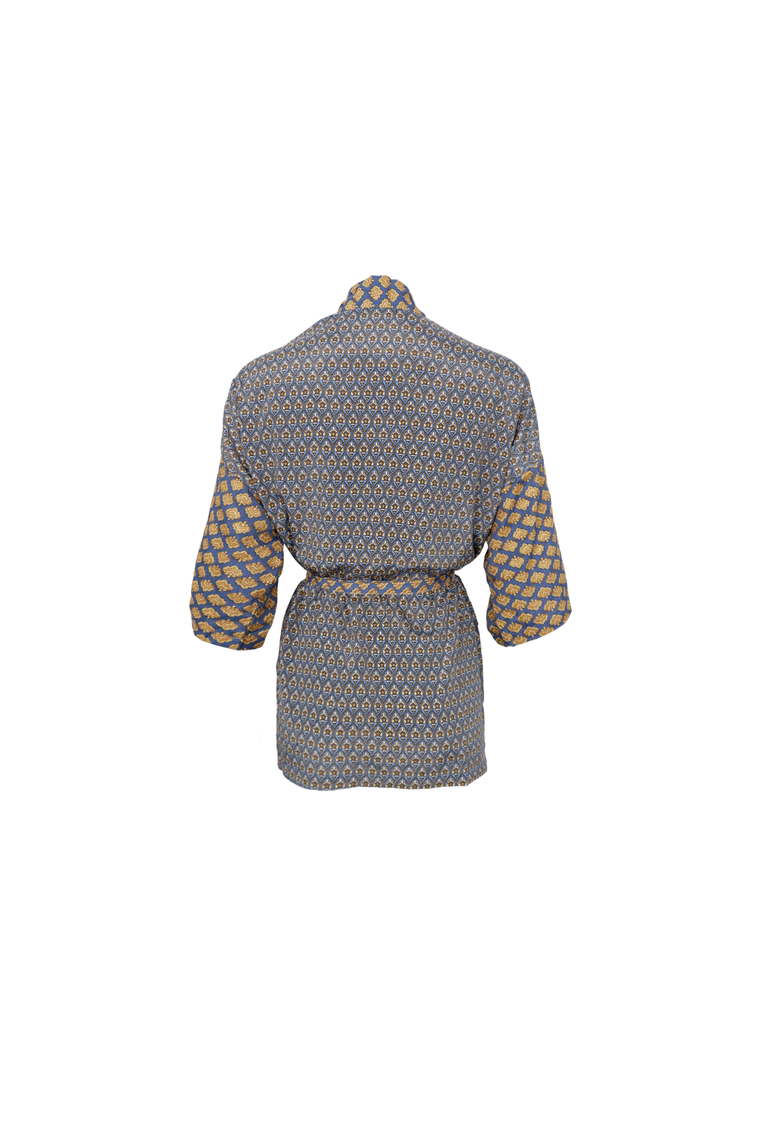 Black Colour - Bcluna Short Kimono 39149 - Blue Passion