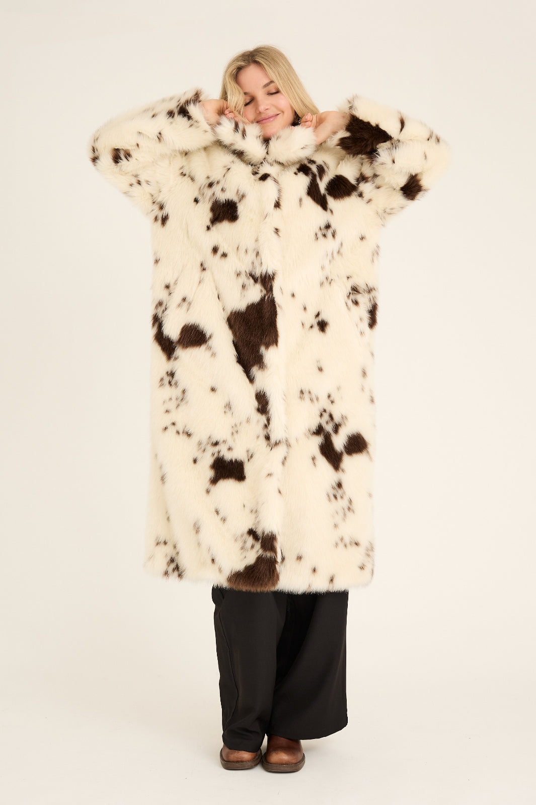 A-View - Kolvina Coat AV6032 - 193 - Brown/White