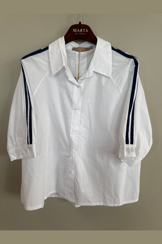 Marta Du Chateau - Mdcbambi Shirt 268819 - White/Navy