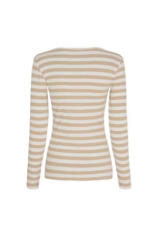 Marta Du Chateau - Mdcbegonia Ls Tee 7702 - Beige