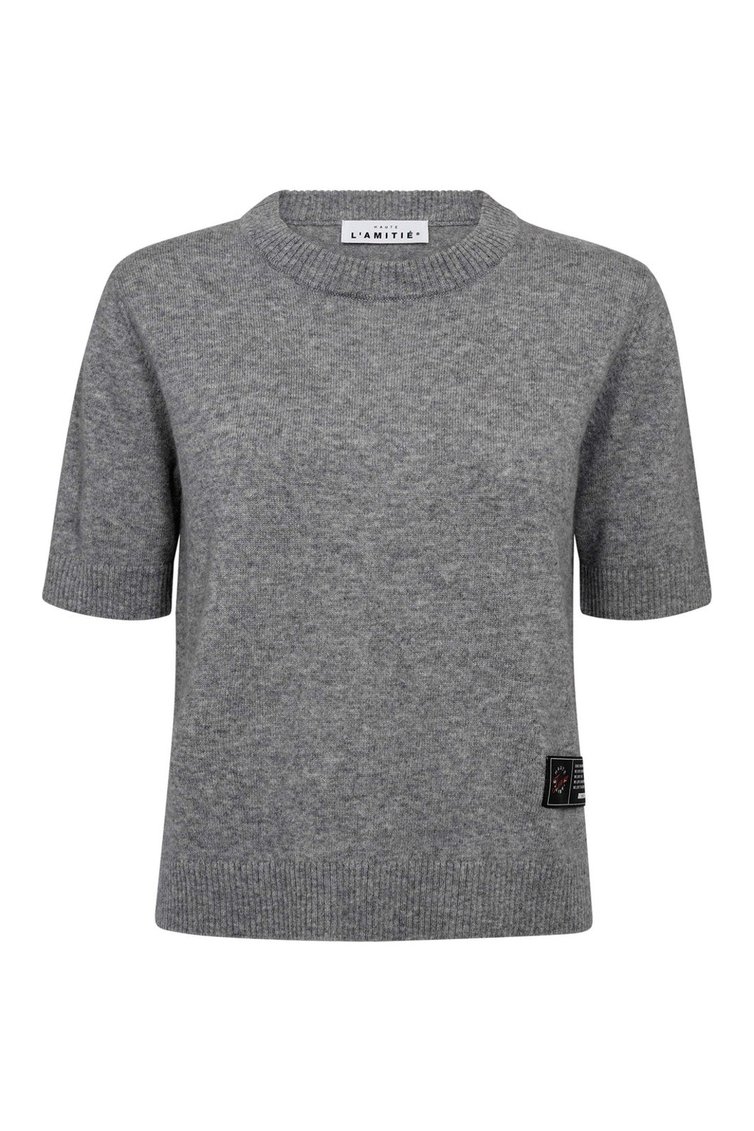 Haute L'Amitié - Cash Ss O-Neck HL10197 - Light Grey Melange