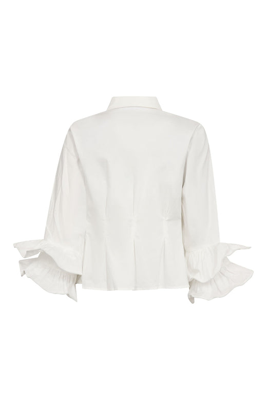 Co´Couture - Halencc Flare Pleat Shirt 500789 - 10001 - White