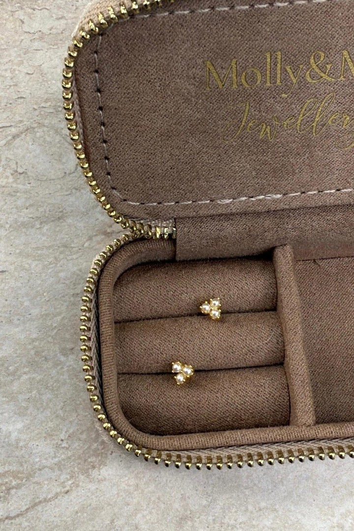 Molly&My Jewellery - Lærkø - Forgyldt Sølv Ørestik Med Perle3 