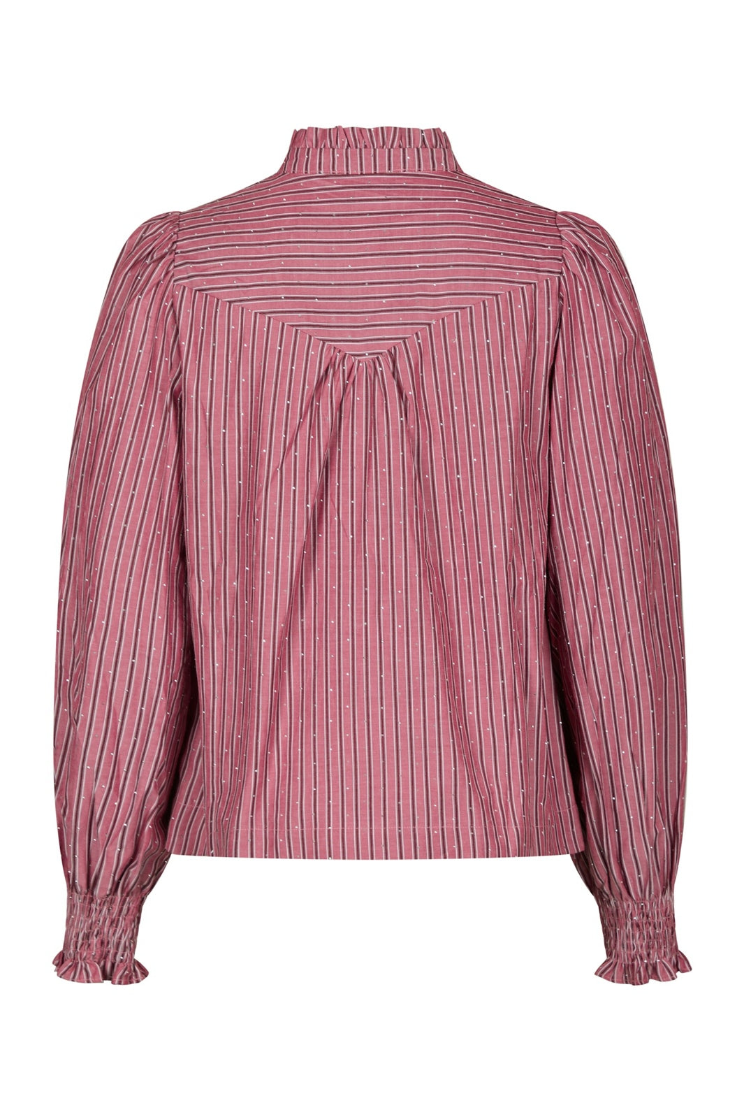 Neo Noir - Astrida Soft Stripe Stone Blouse 170370 - 393 - Dark Rose