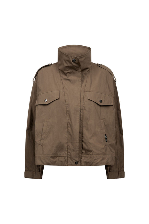Co´Couture - Alinacc Double Funnel Neck Jacket 500810 - 20002 - Brown