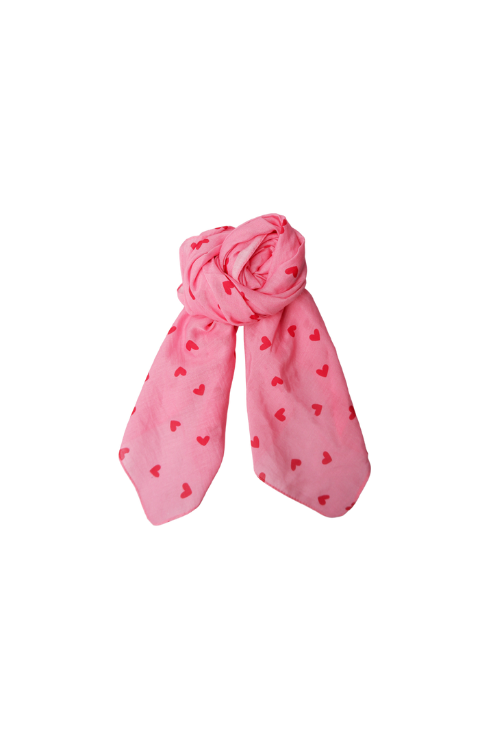 Black Colour - Bcclaudine Mini Scarf 3657 - Pink Red